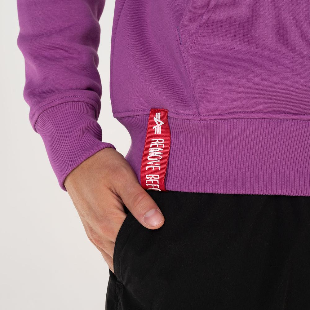 Bluza Alpha Industries Basic Hoody Small Logo 196318677 - fioletowa