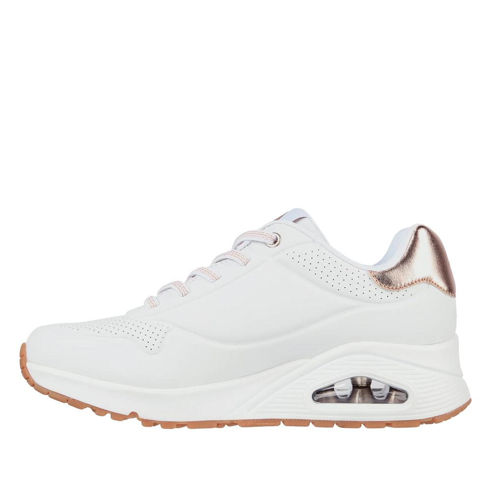 Buty Skechers Uno Shimmer Away 155196WHT - białe