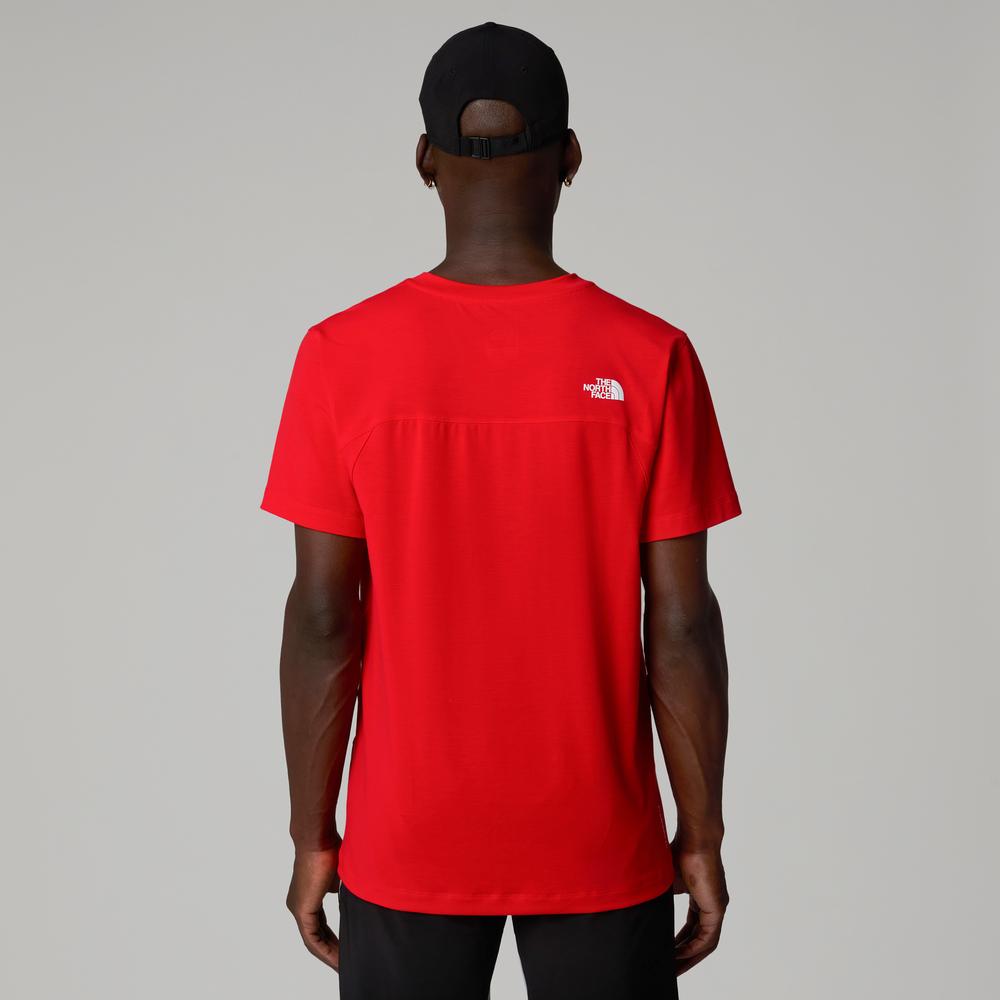 Koszulka męska The North Face Lightning Alpine 0A87H7HCL1 - czerwona
