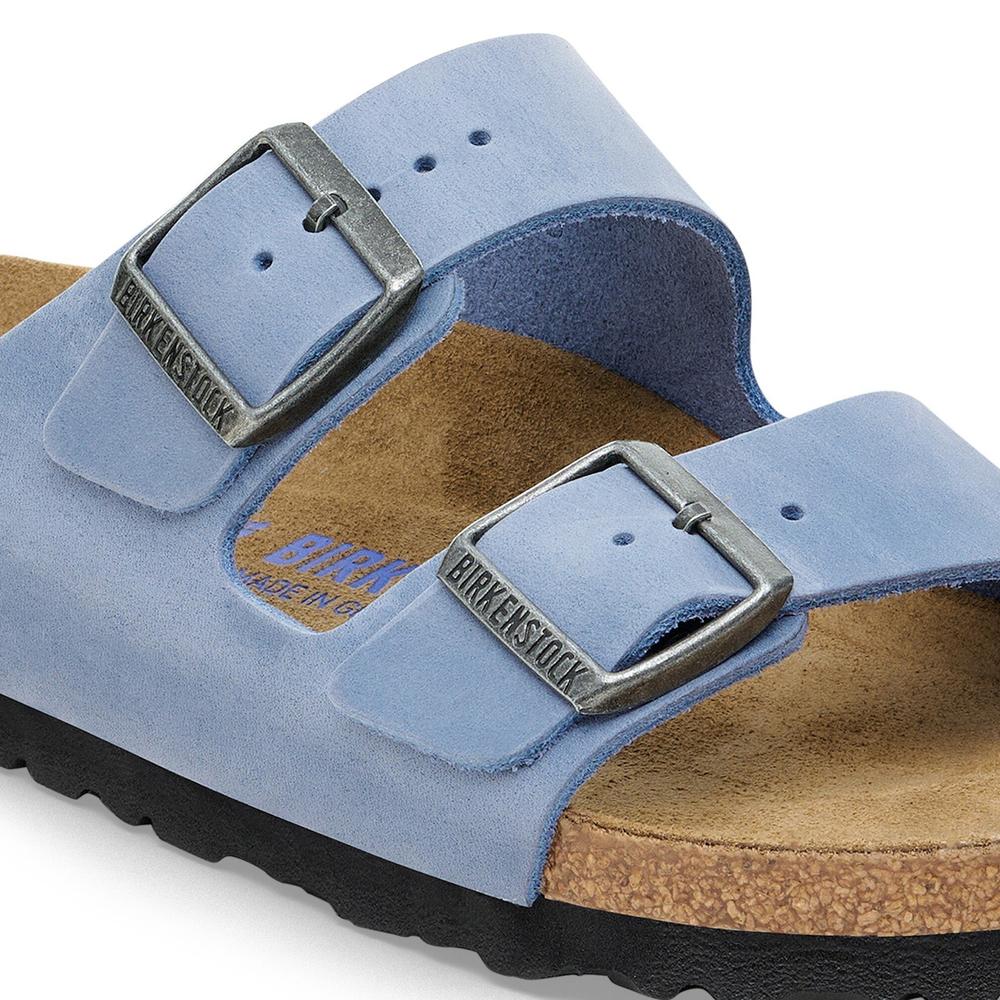 Klapki męskie Birkenstock Arizona SFB 1030862 - niebieska