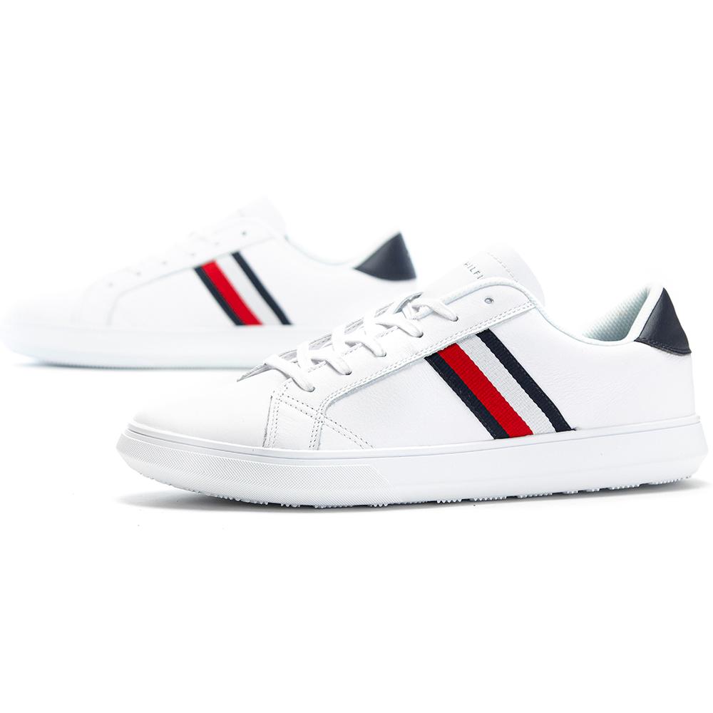 TOMMY HILFIGER ESSENTIAL LEATHER CUPSOLE > FM0FM02388-901