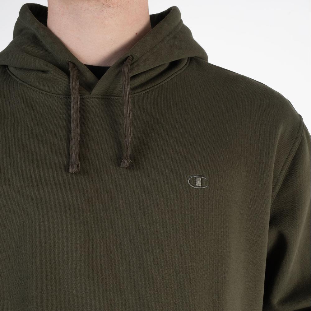 Bluza Champion Tonal Logo Fleece Erkek Siyah Hoodie 220274-GS508 - zielona