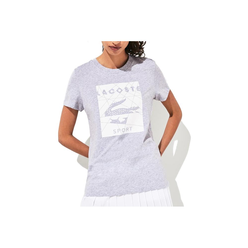 Lacoste Sport Graphic Print Cotton T-shirt > TF7905.NQ5