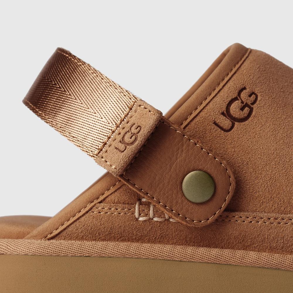 Buty męskie Ugg Goldencoast Clog II 1166915-CHE - brązowe