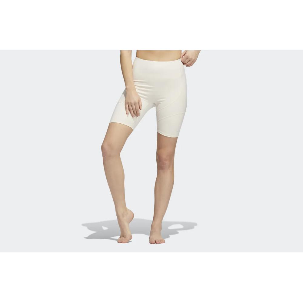 Spodenki adidas Yoga 4 Elements Studio Pocket Short Tights HD4483 - białe