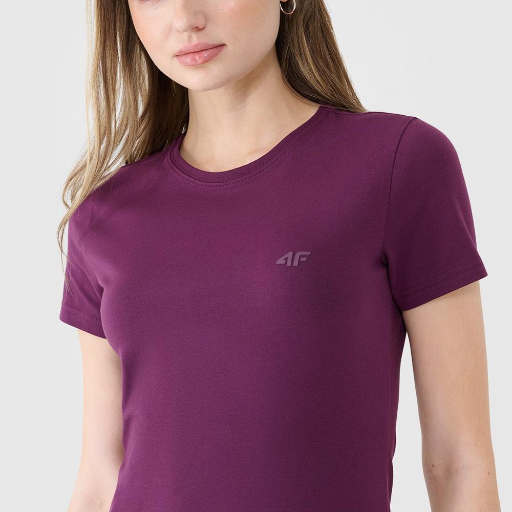 Koszulka damska 4F WSS25TTSHF235150S - fioletowa