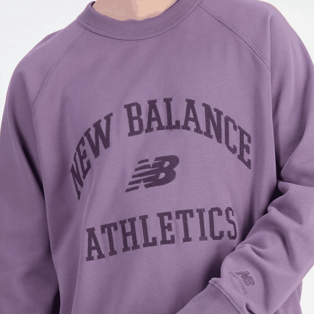Bluza New Balance MT33550SHW - fioletowa