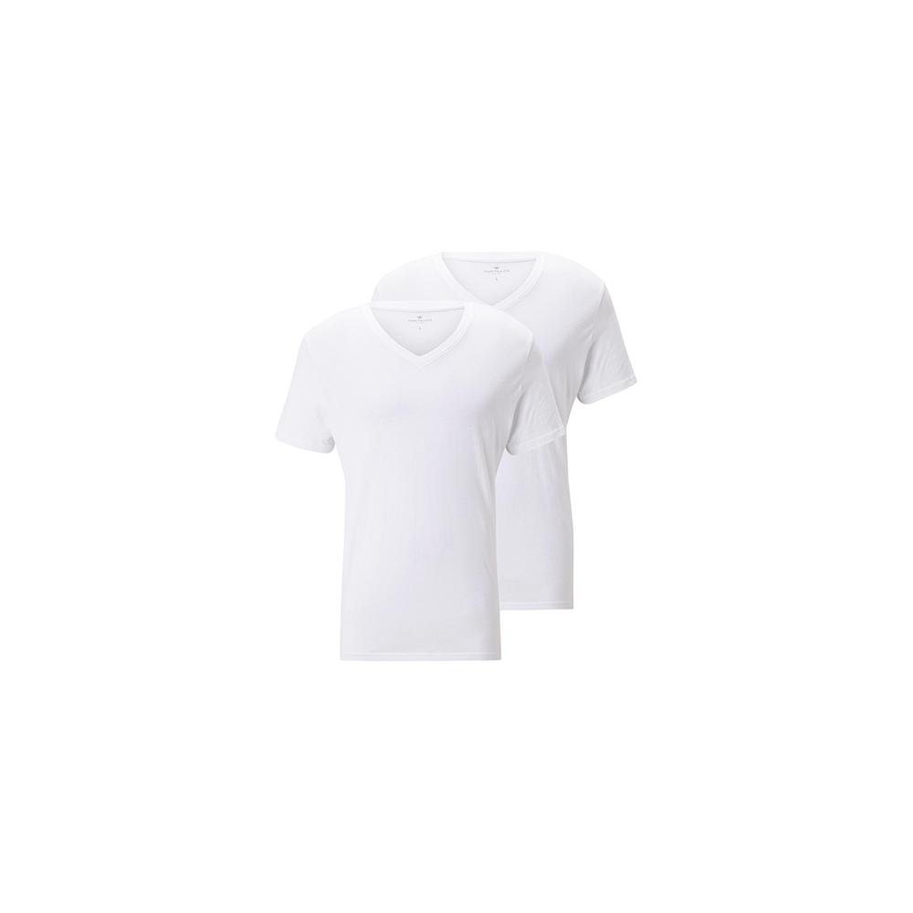 Koszulka Tom Tailor T-Shirt In Double Pack 1008639-20000 - biała