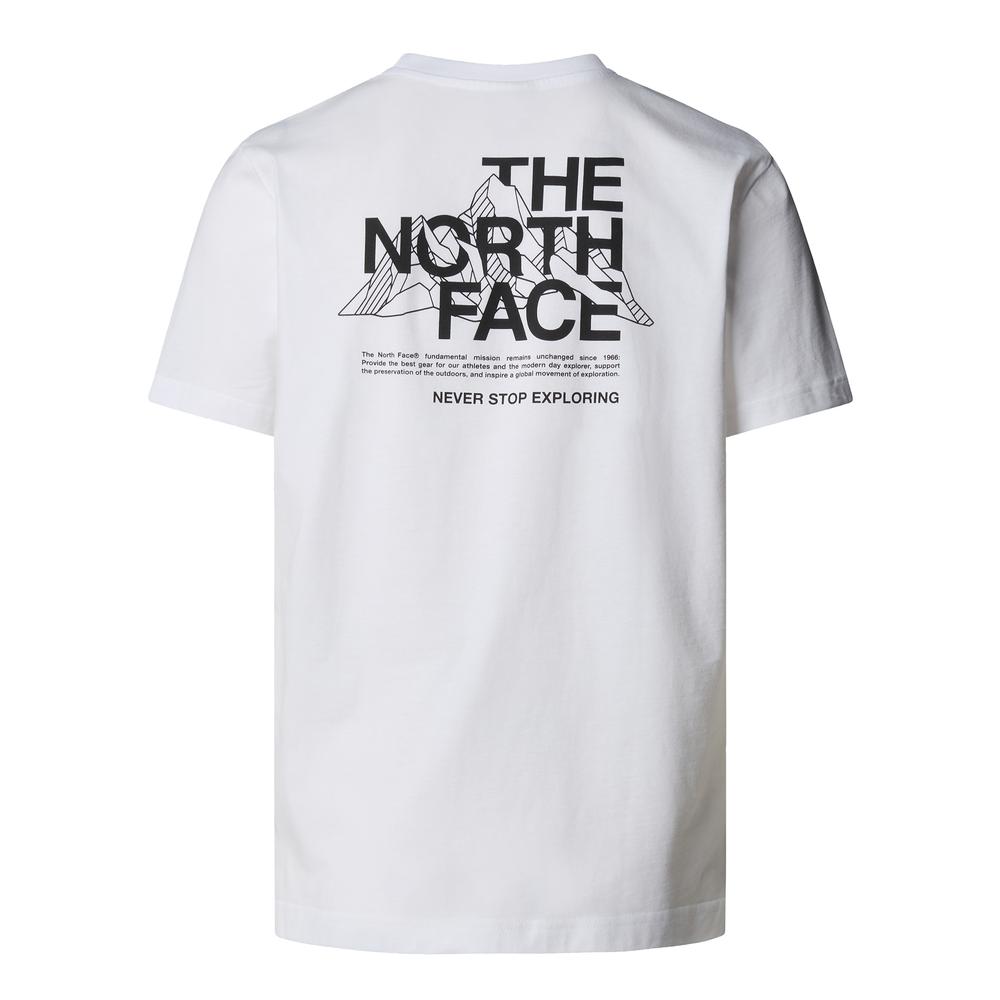 Koszulka męska The North Face Mountain Sketch 0A8EE8FN41 - biała