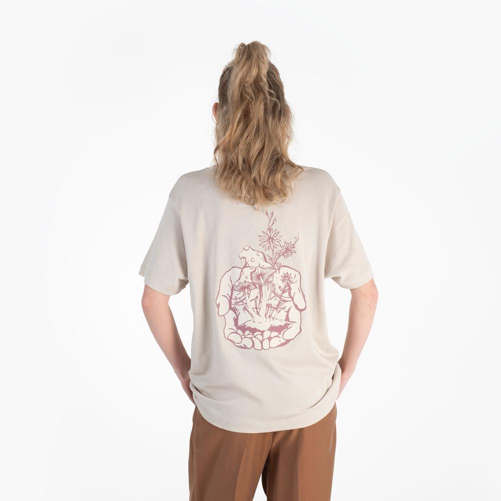 Koszulka Champion Crewneck 117497-ES057 - beżowa