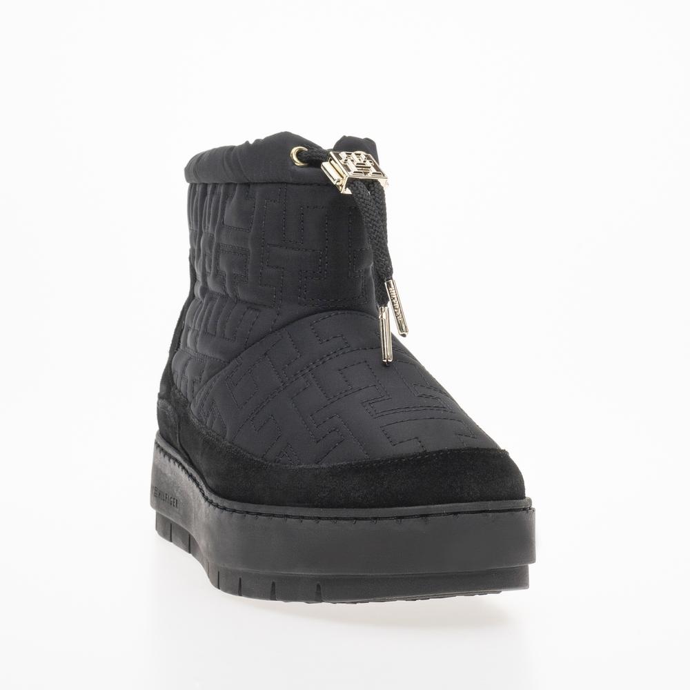 Buty Tommy Hilfiger Tommy Monogram Snowboot FW0FW07637-BDS - czarne