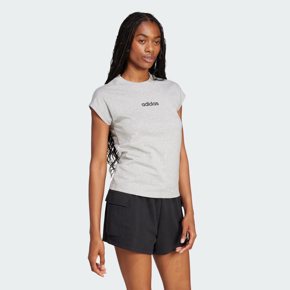 Koszulka damska adidas Sportswear Linear JC8241 - szara