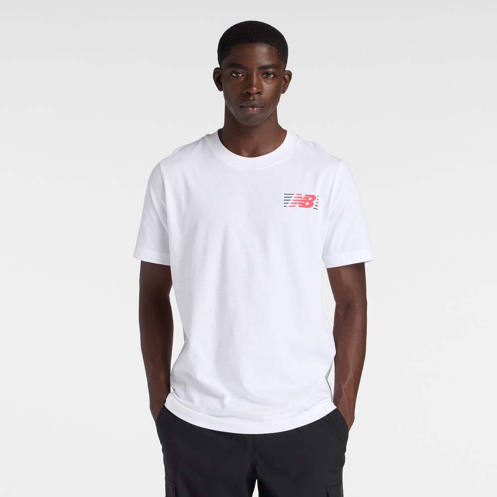 Koszulka męska New Balance MT6179UMWT - biała
