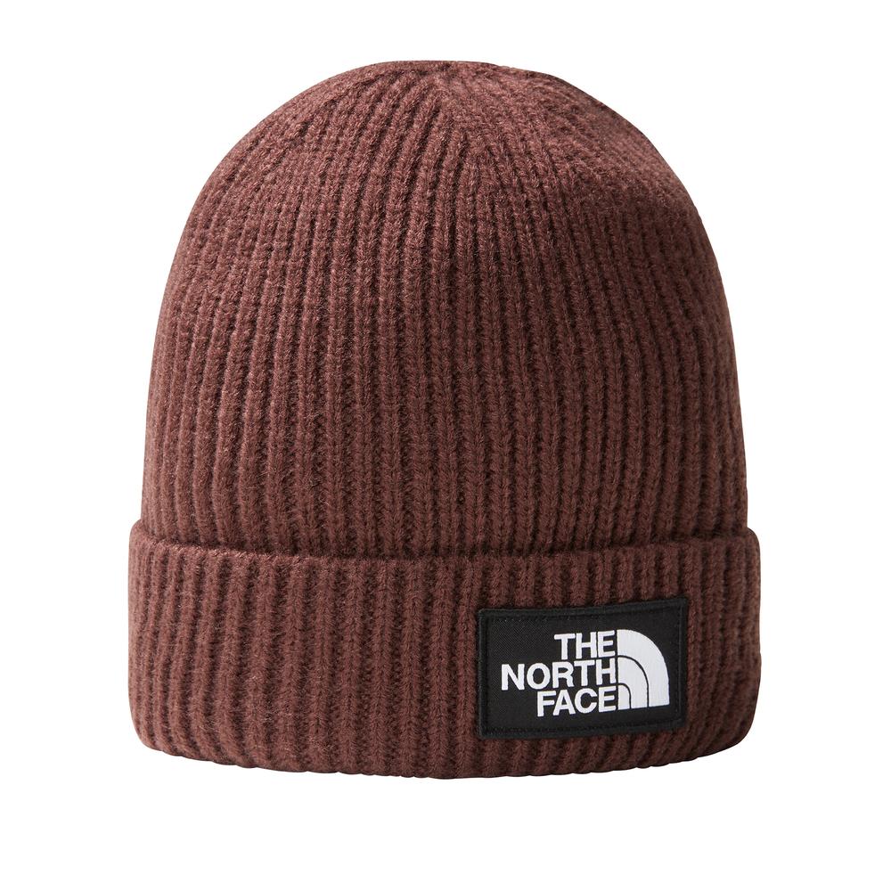 Czapka The North Face Logo Box Beanie 0A3FJXI0I1 - brązowa