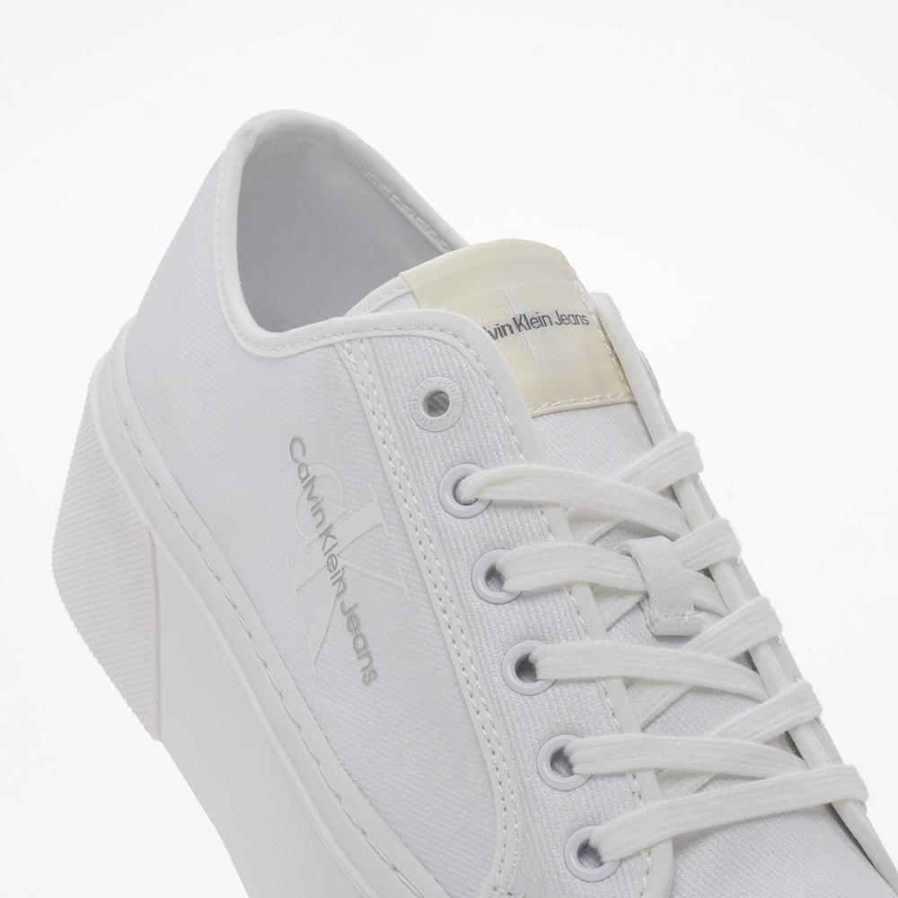 Buty Calvin Klein Cupsole Flatform NY Pearl WN YW0YW01221-YBR - białe