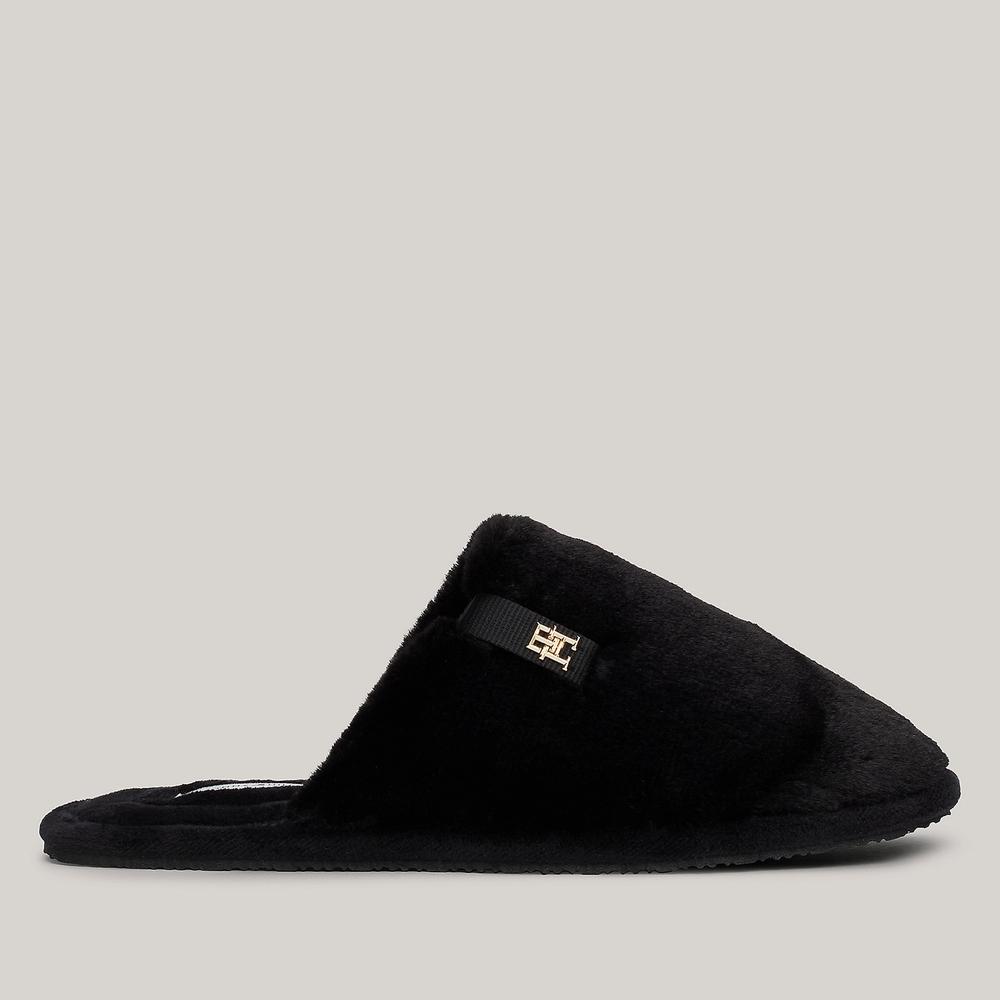 Klapki Tommy Hilfiger Comfort Home Slipper FW0FW08138-BDS - czarne