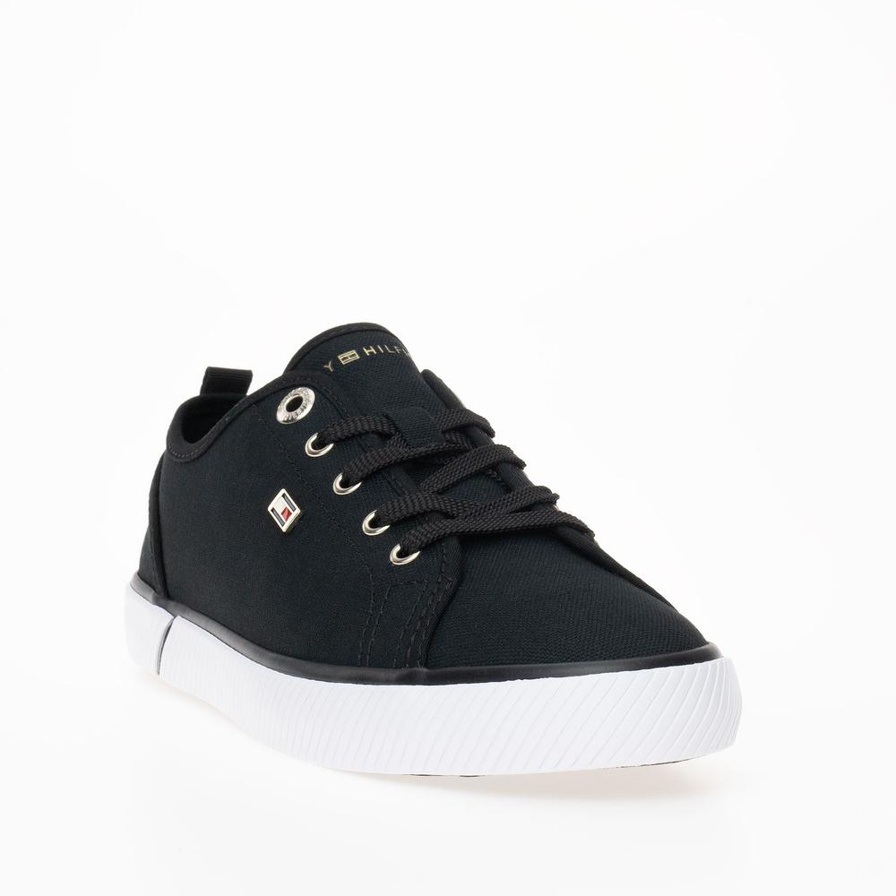 Buty Tommy Hilfiger Vulc Canvas FW0FW08063-BDS - czarne