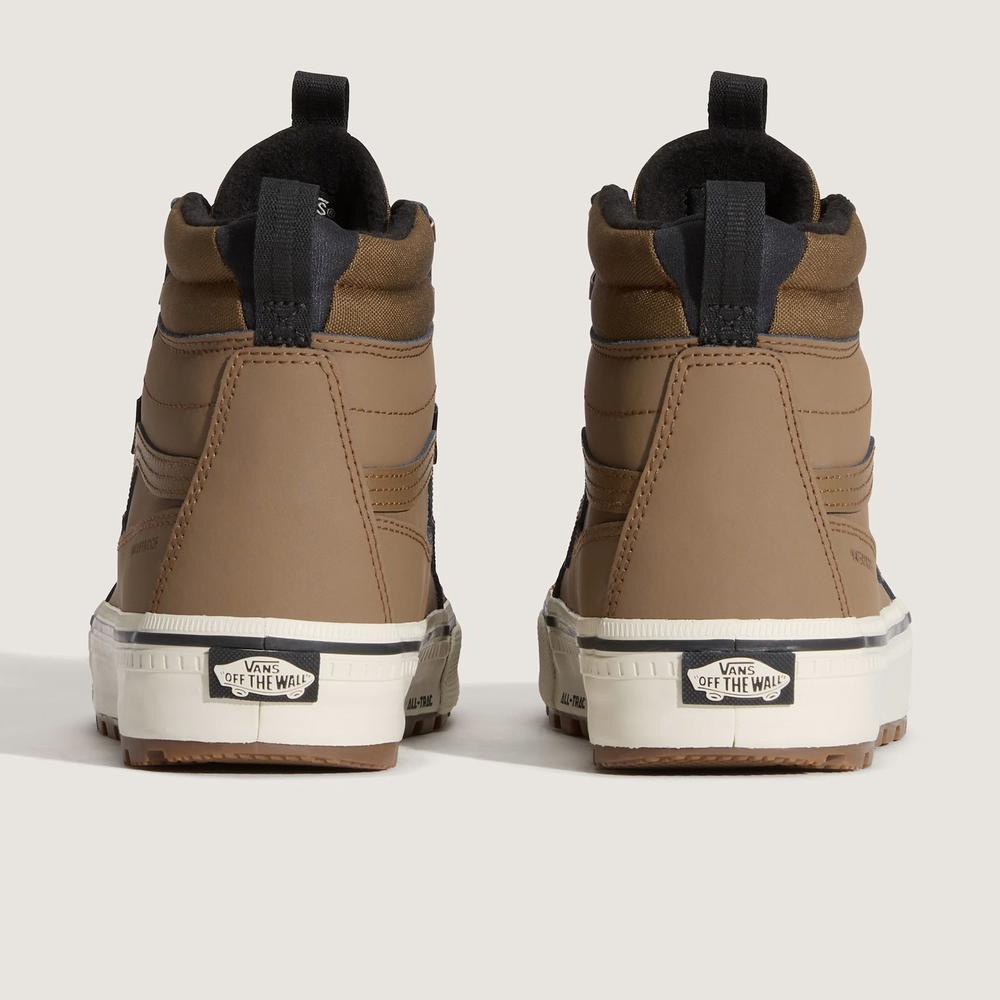 Buty męskie Vans SK8-Hi Waterproof Insulated VN000DAQ91K1 - brązowe