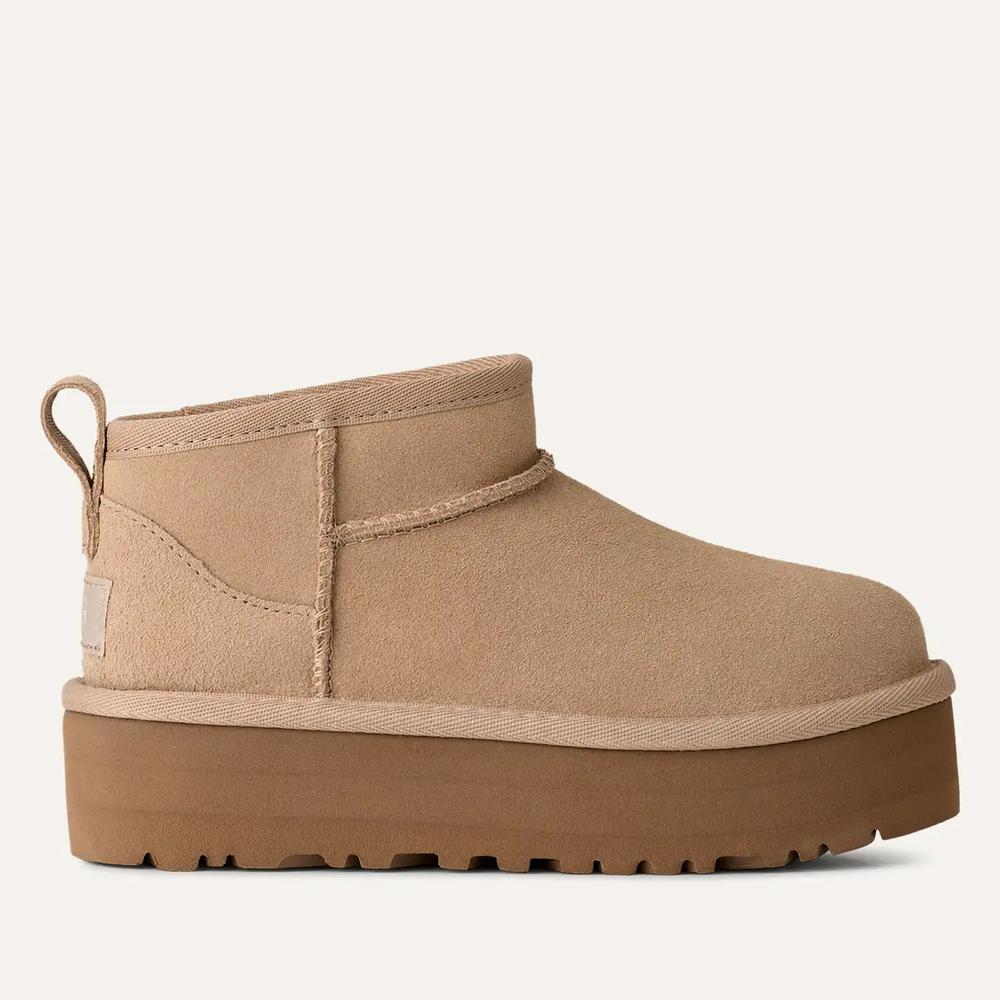 Buty dziecięce Ugg Classic Ultra Mini Platform 1157791K-SAN - beżowe