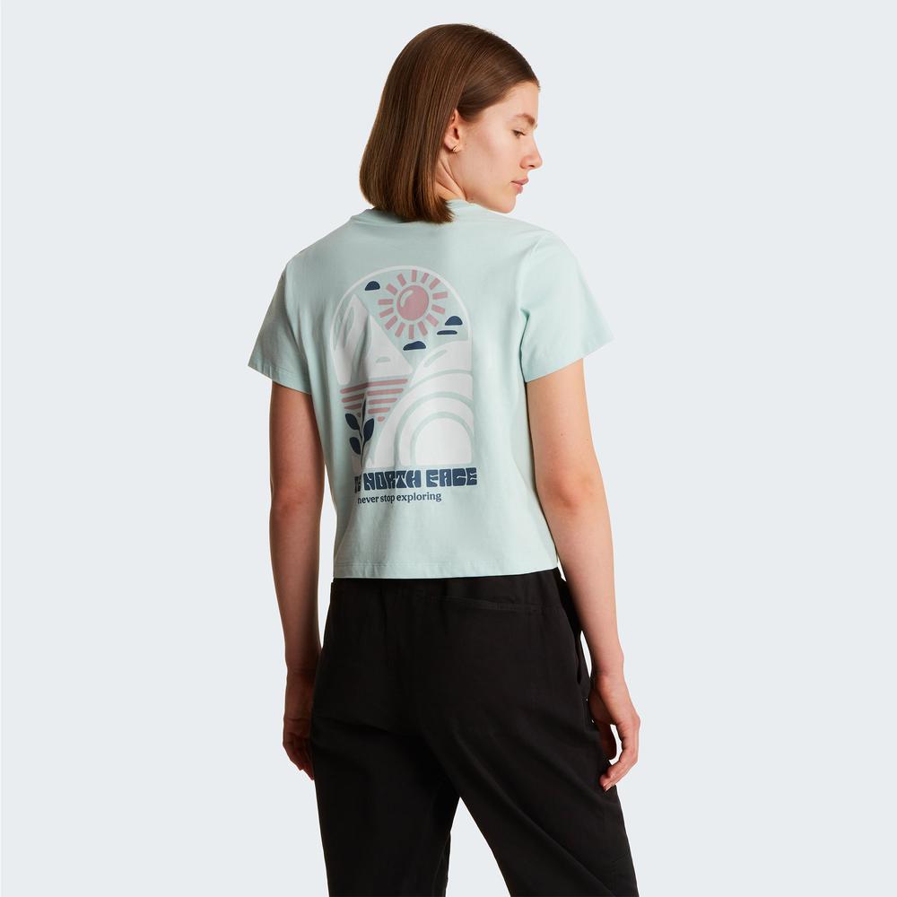 Koszulka damska The North Face Sun 0A8GQSG701 - miętowa