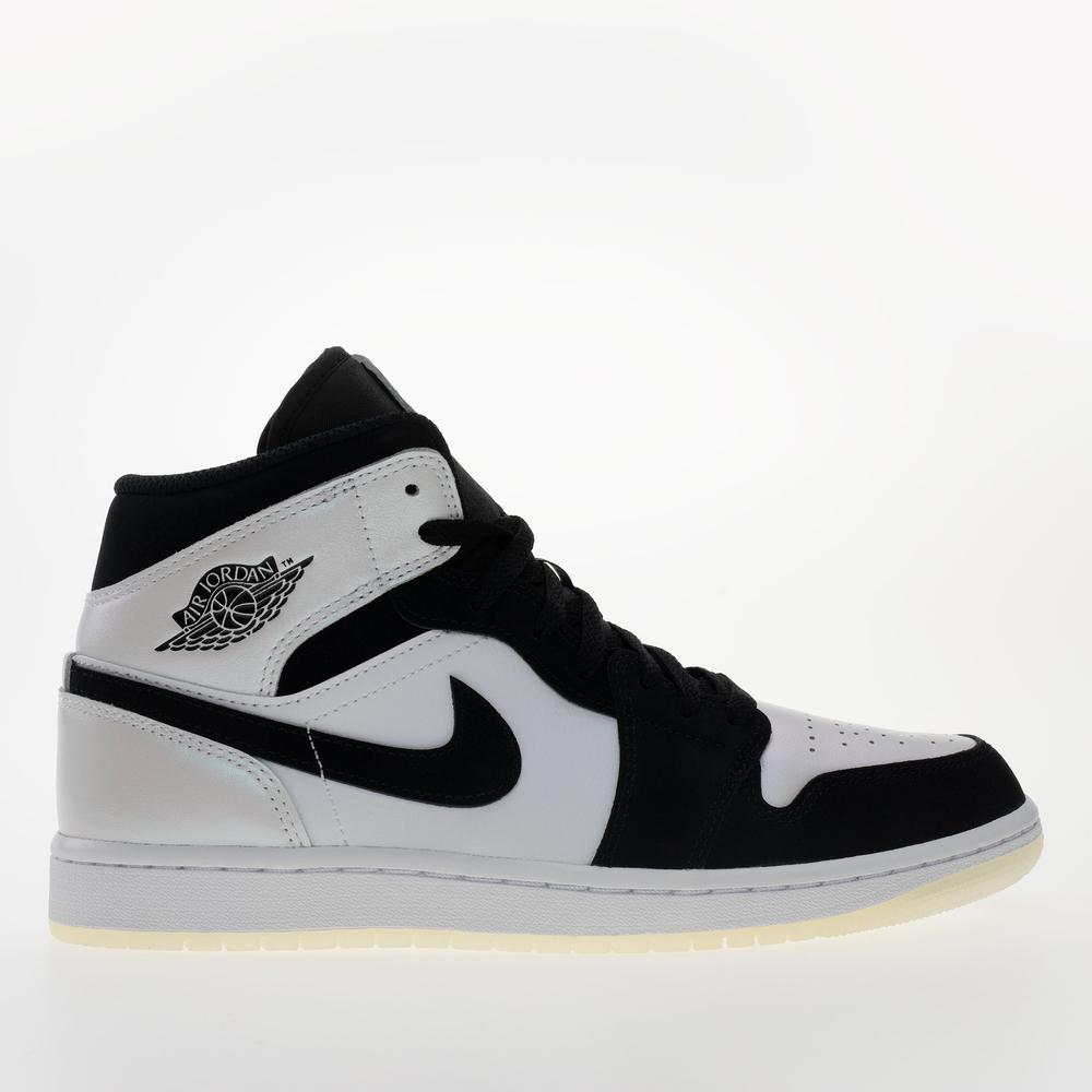 Buty męskie Air Jordan 1 Mid SE DH6933-100 - biało-czarne