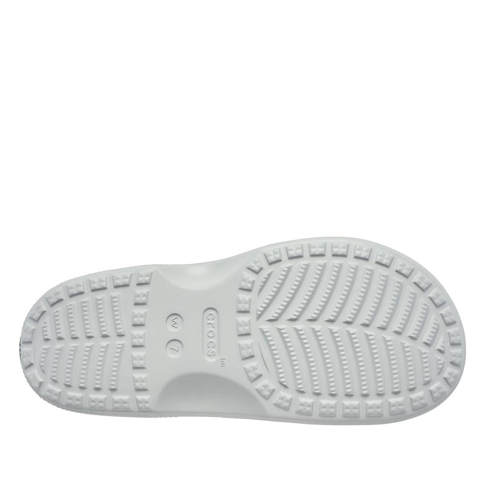 Klapki damskie Crocs Metallic Buckle Saturday 213316-1FT - szare