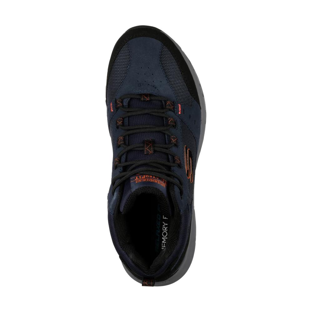 Buty męskie Skechers Relaxed Fit Oak Canyon Ironhide 51895NVOR - granatowe
