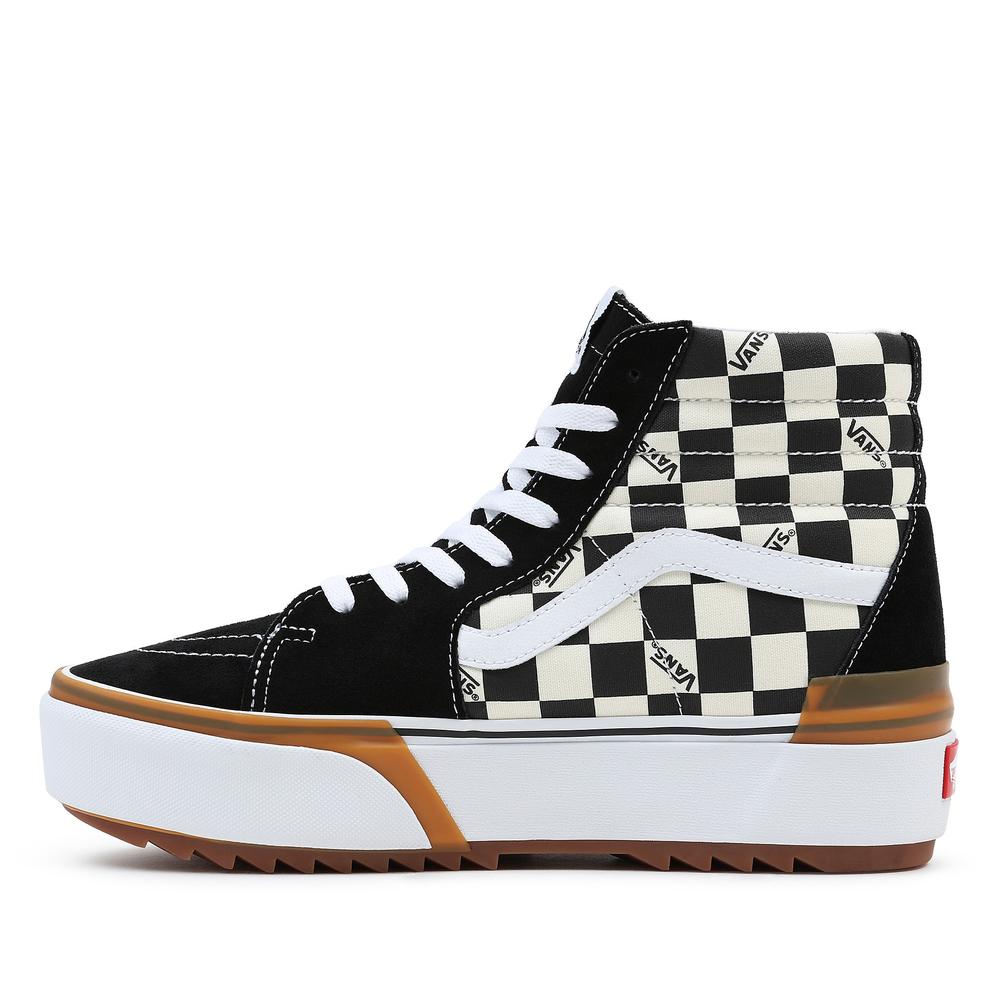 Buty Vans Sk8-Hi Stacked VN0A4BTWVLV1 - czarno-białe