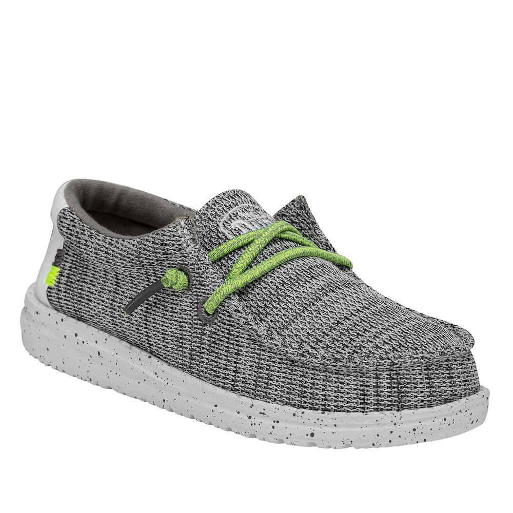 Buty Hey Dude Wally Youth Sox 40049-1KA - szare