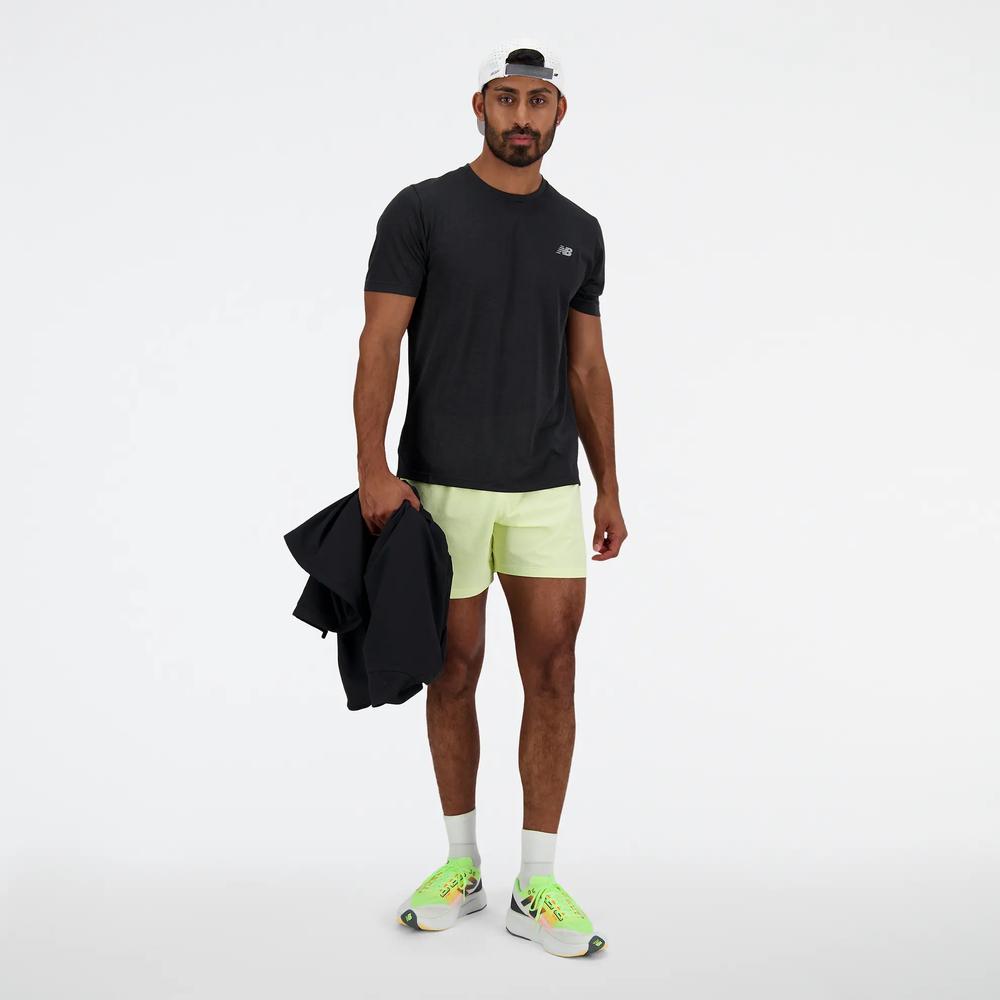 Spodenki New Balance MS41286LLT - żółte