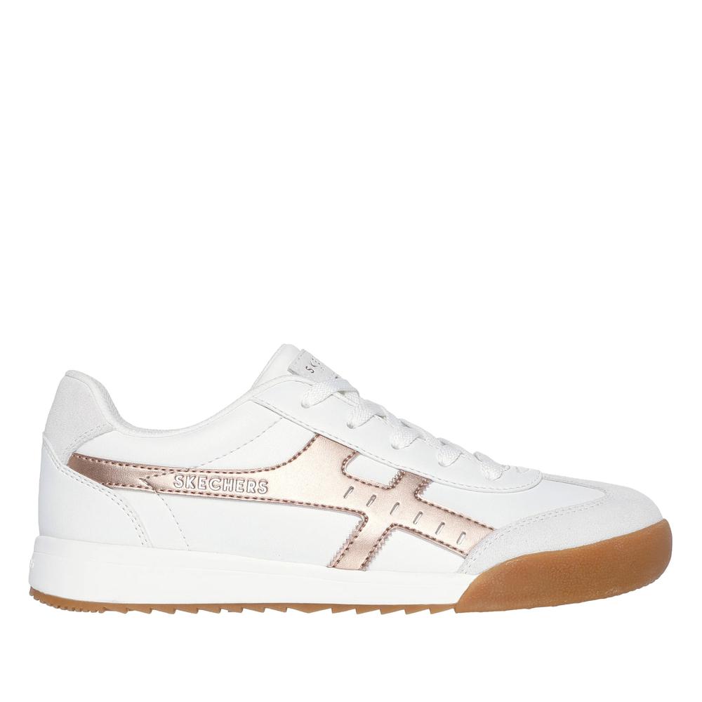 Buty damskie Skechers Zinger Metallic Roads 177500WTRG - białe