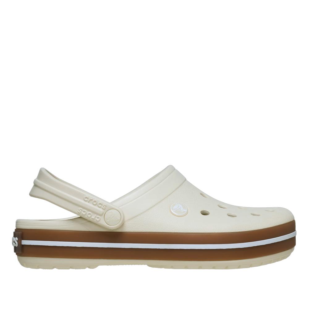 Klapki męskie Crocs Crocband Gum Clog 212756-2MD - białe