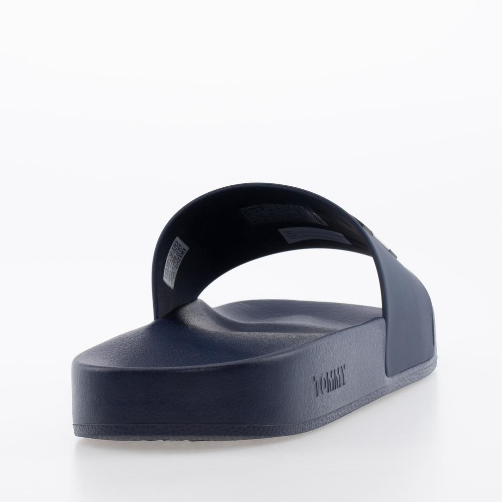 Klapki Tommy Jeans Pool Slide EM0EM01191-C87 - granatowe