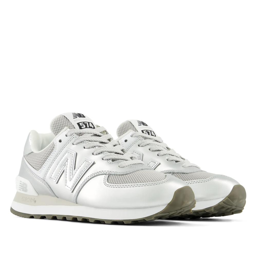 Buty damskie New Balance W574428 - srebrne