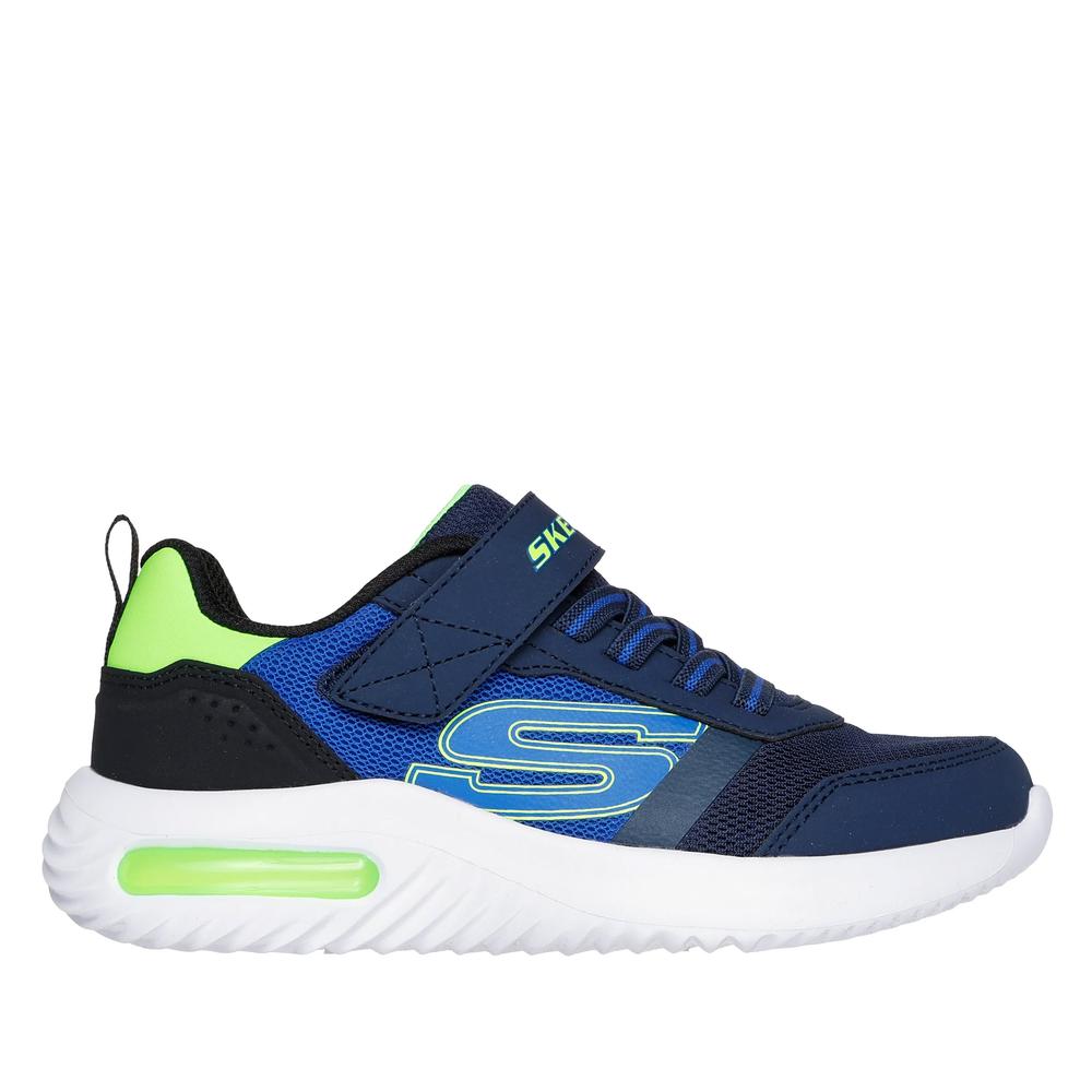 Buty dziecięce Skechers Bounder Tech Ultravoid 403723LNVLM - granatowe