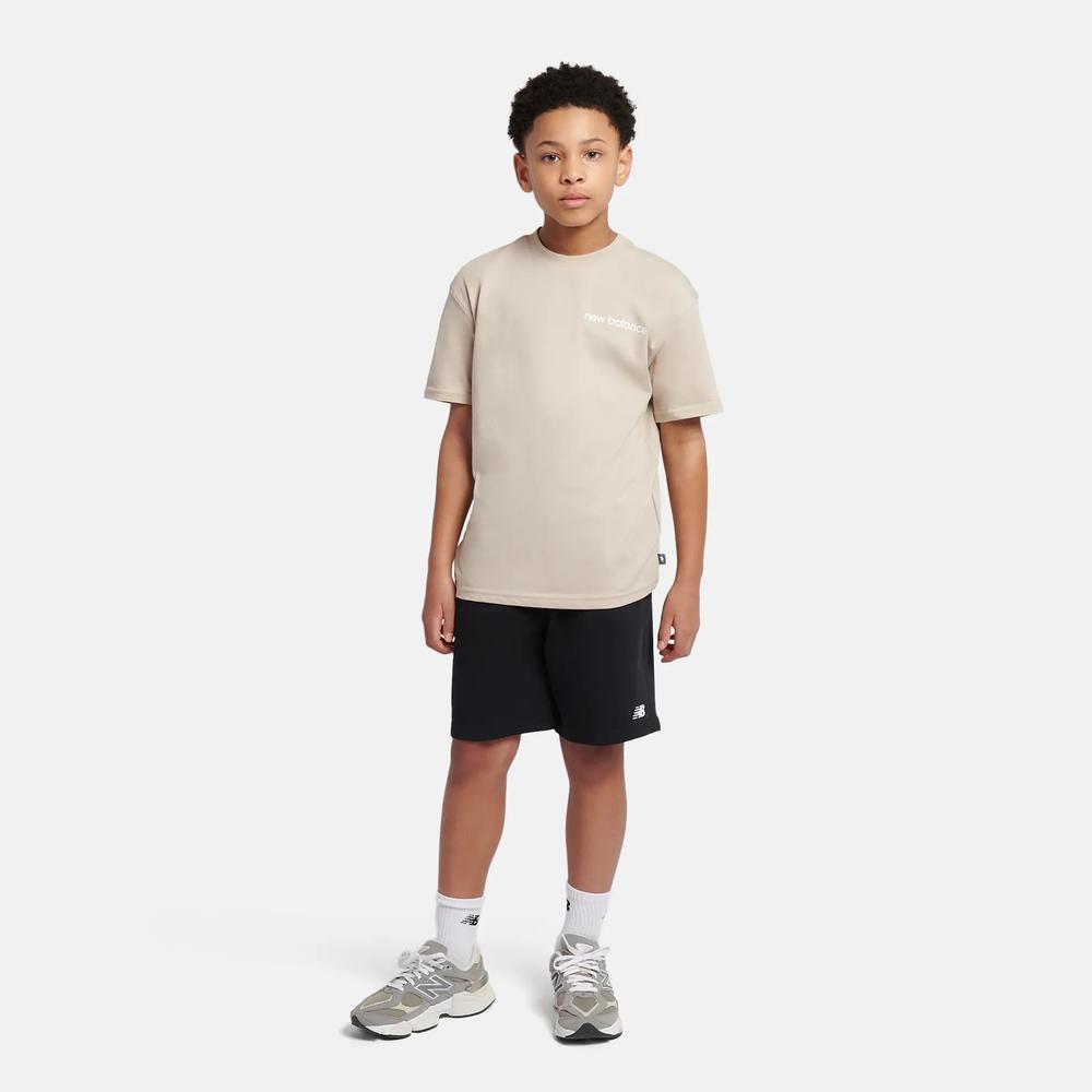 Koszulka dziecięca New Balance YT61A21ATWF - beżowa