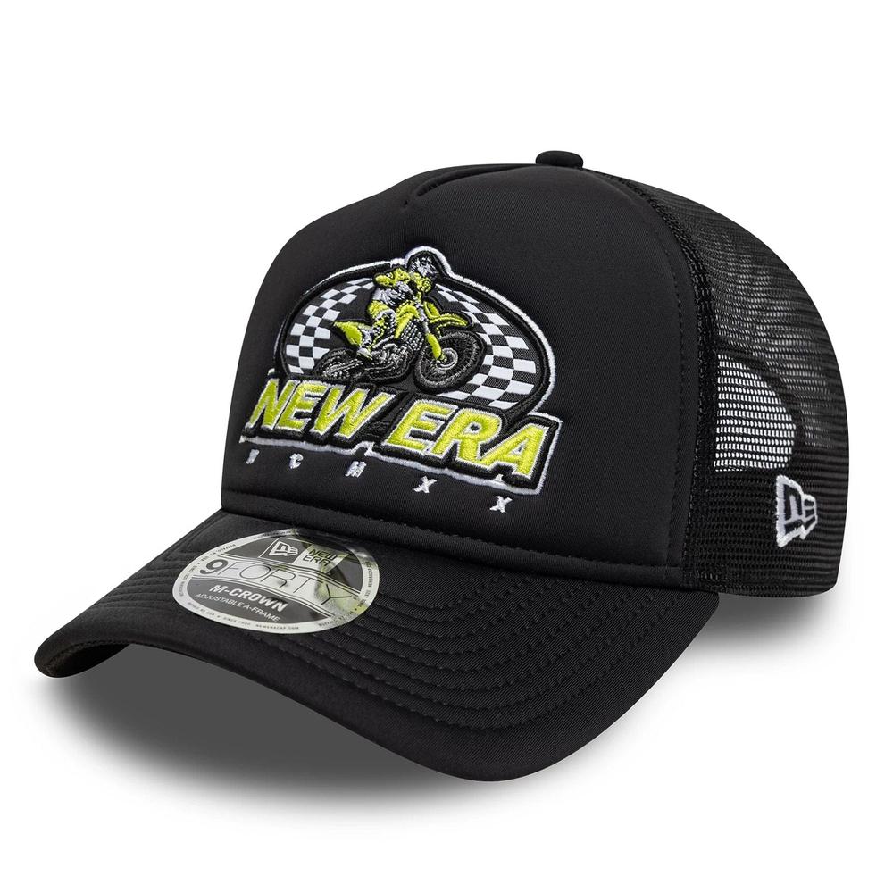 Czapka męska New Era Graphic 9FORTY M-Crown A-Frame Trucker 60771804 - czarna