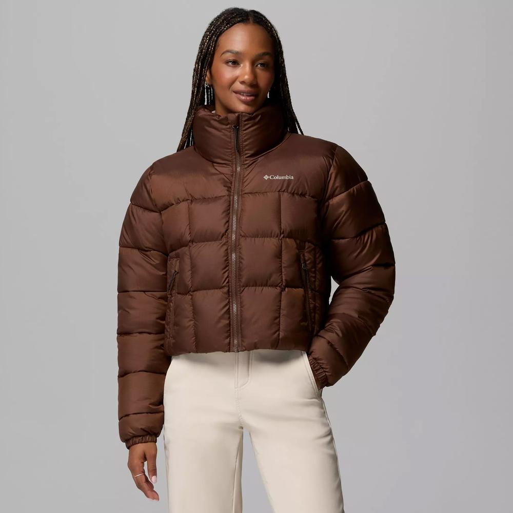 Kurtka damska Columbia Puffect III Cropped 2171241256 - brązowa