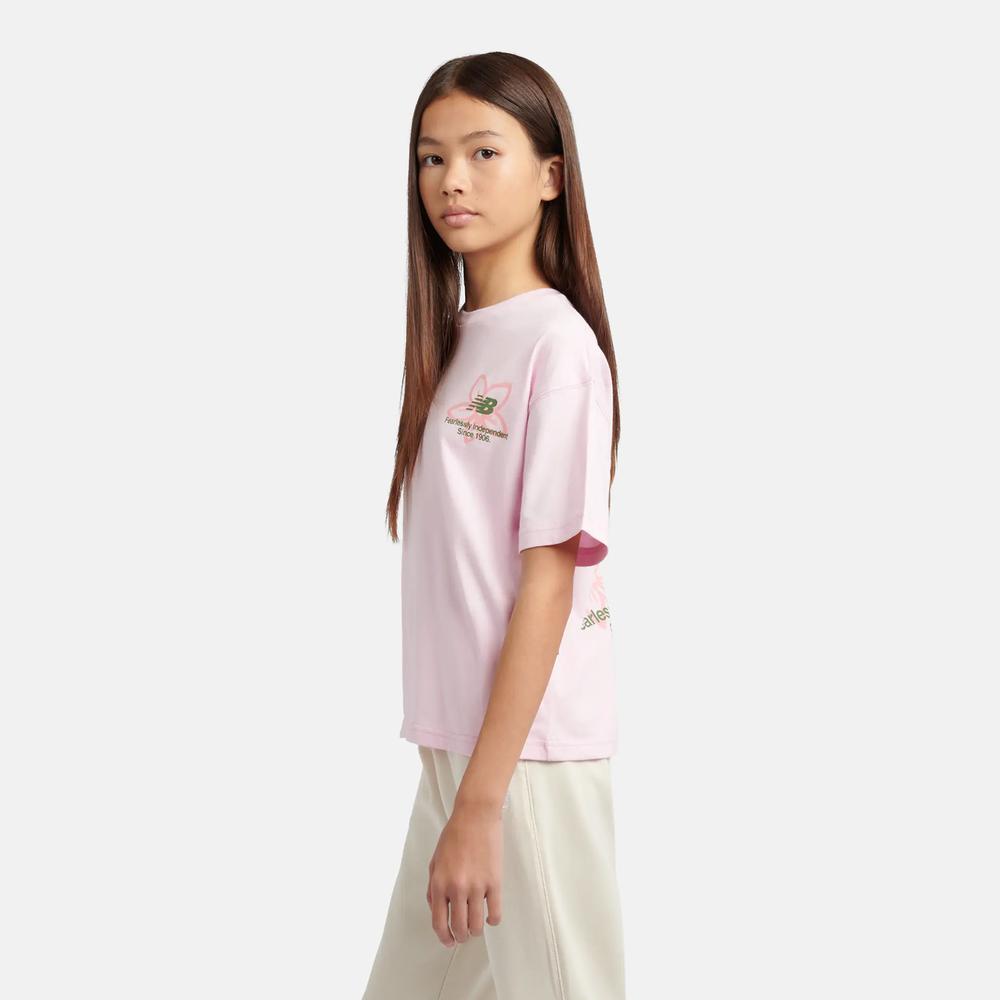Koszulka dziecięca New Balance YT6124R8LIR - różowa