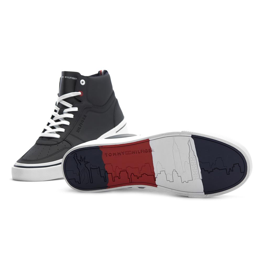 TOMMY HILFIGER CORE CORPORATE HIGH VULC SNEAKER > FM0FM02276 403