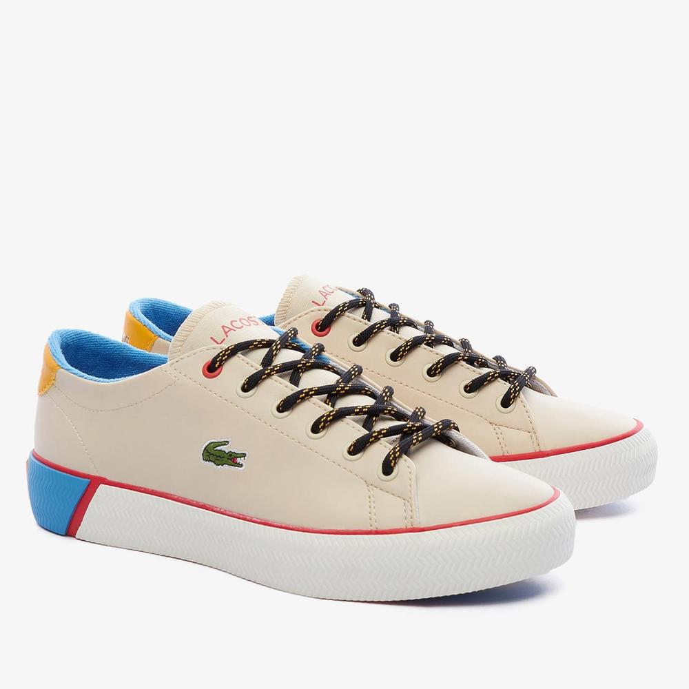 Buty Lacoste Gripshot Cocuk Bej 744CUJ0004-HT3 - beżowe