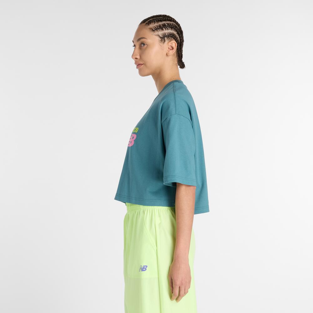 Koszulka damska New Balance WT51908AAZ - niebieska