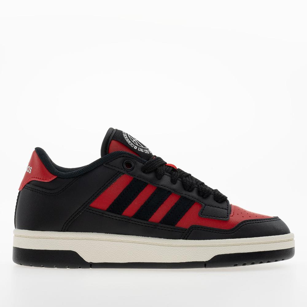 Buty dziecięce adidas Rapid Court Low J JR1020 - czarno-czerwone