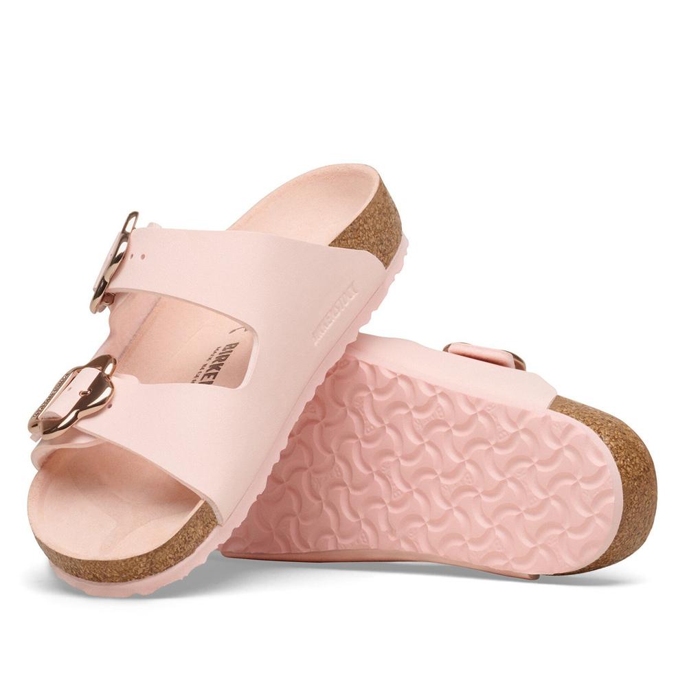 Klapki młodzieżowe Birkenstock Arizona Flower Buckle 1031703 - różowe