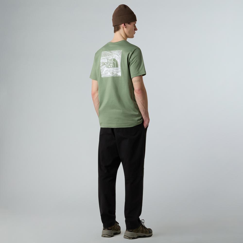 Koszulka męska The North Face NSE Box Celebration 0A87NVBO91 - zielona