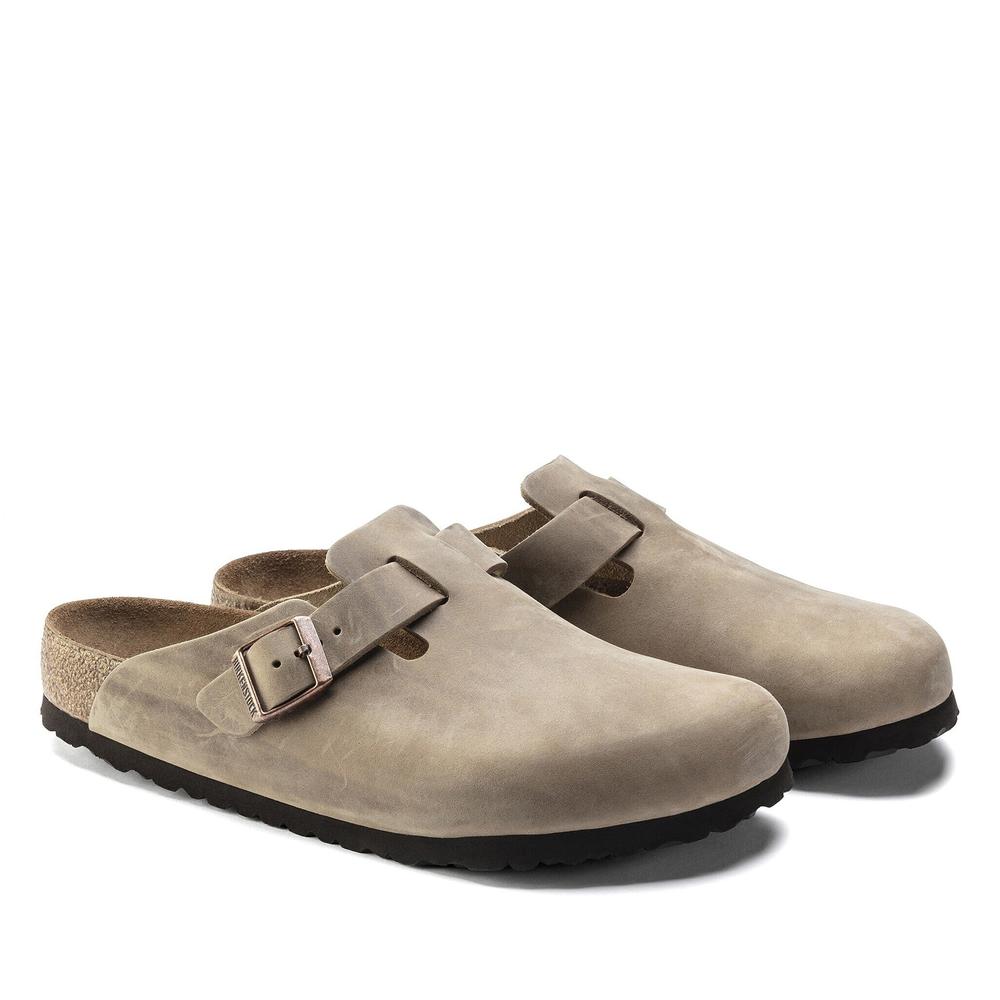 Klapki unisex Birkenstock Boston 1018147 - brązowe