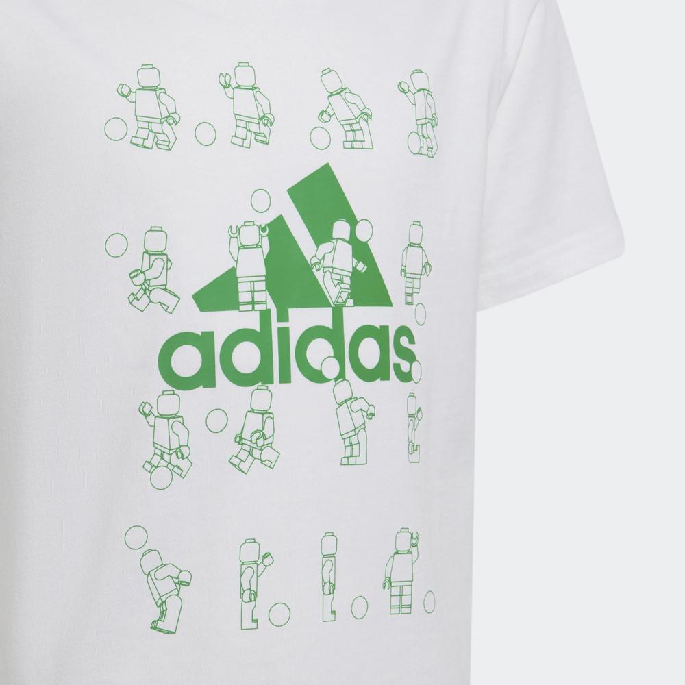 Koszulka adidas x LEGO Football Graphic Tee HA0929 - biała