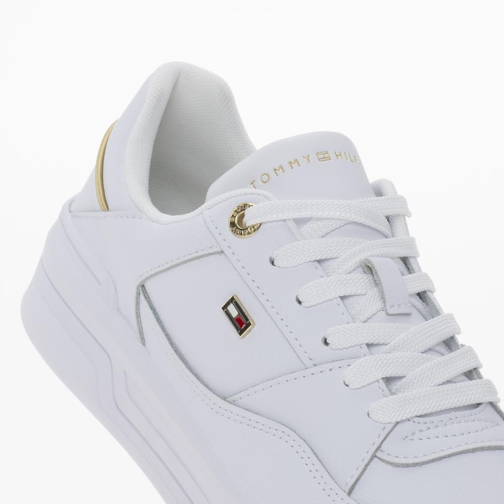 Buty Tommy Hilfiger Essential Basket Sneaker FW0FW08261-YBS - białe