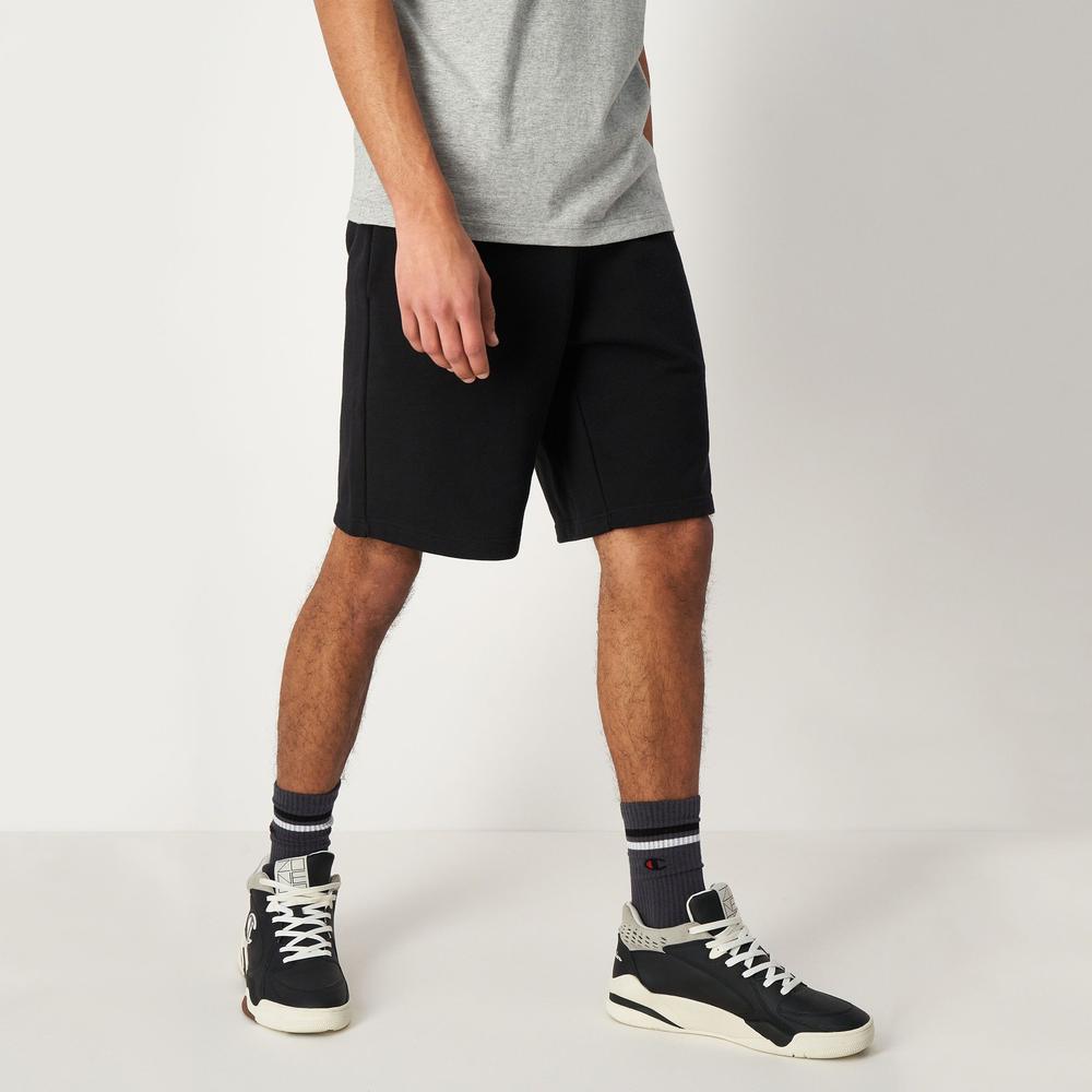 Spodenki Champion Embroidered Heavy Cotton Blend 218495-KK001 - czarne