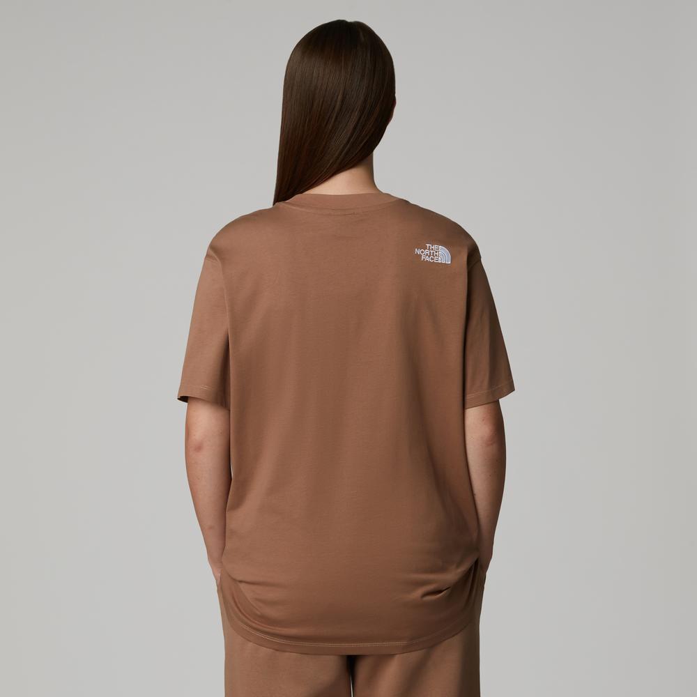 Koszulka damska The North Face Simple Dome 0A87NQ6IH1 - brązowa